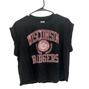 AE TAILGATE WISCONSIN BADGERS MUSCLE TEE size M